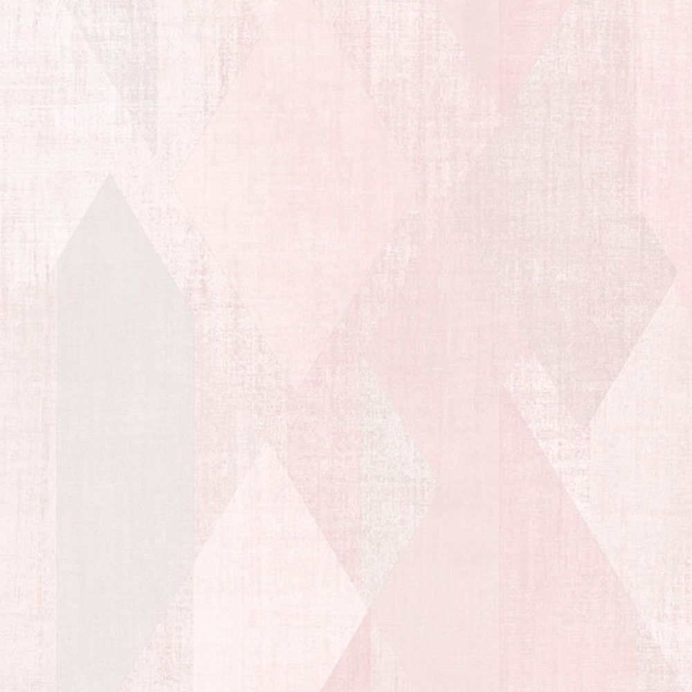 Patton Wallcoverings GX37636 GeometriX Glass Shards Wallpaper in Pink, Light Grey, Rose